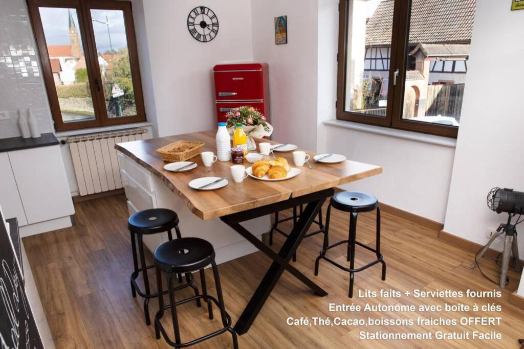 Charmant T3, 70M2, 2Ch,Tv 101 Cm, Wifi+Parking, Ettendorf Zewnętrze zdjęcie